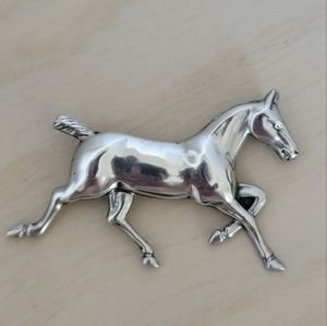 Danecraft Sterling Silver Galloping Horse Pony Pin Brooch